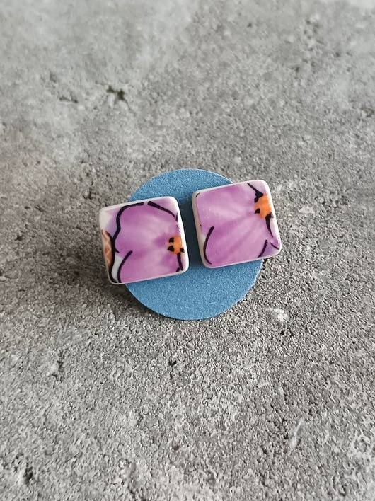 kolczyki ceramiczne Kolczyki ceramiczne Bolesławiec