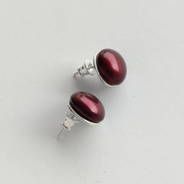 kolczyki z kamieniami Kolczyki OKRĄG