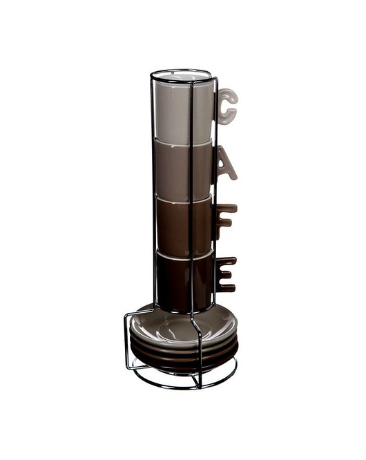 Kubek 4 szt. Zestaw do Kawy Cafe Brown MIA home