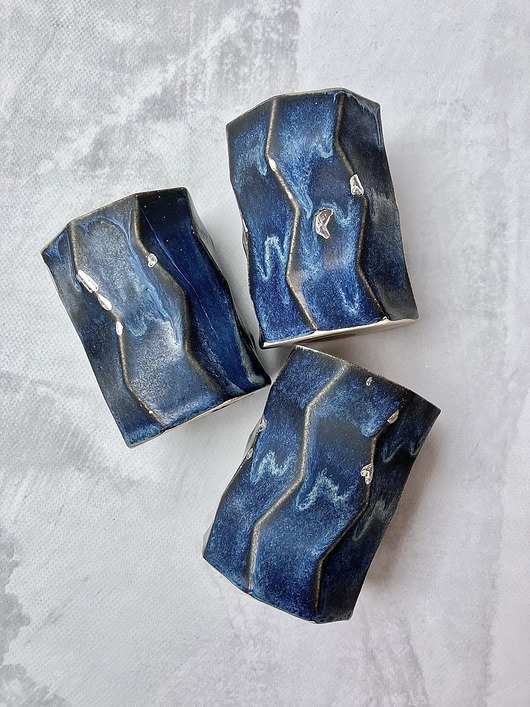 kubki Kubek *Navy blue and silver* 270ml