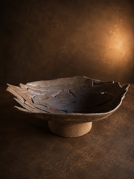 miski i misy WARSTWY ZIEMI  unikatowa patera ceramiczna