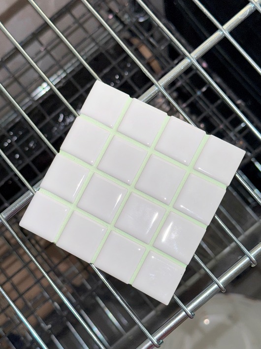 podkładki do kuchni Biała podkładka mozaika