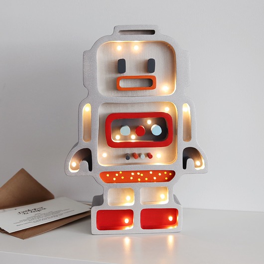 lampy do pokoju dziecka Lampka Robot