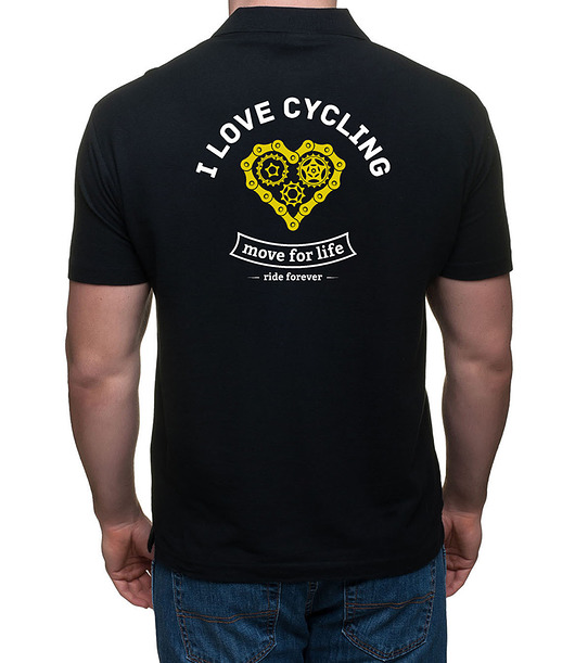 t-shirty męskie Koszulka polo. I love cycling