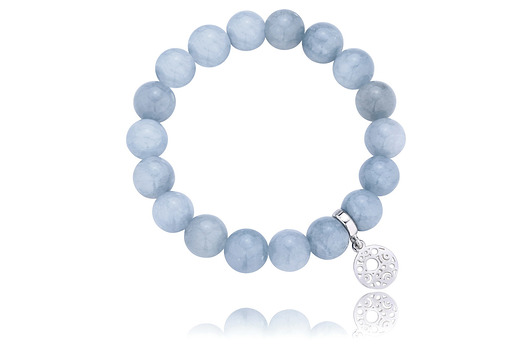 BRANSOLETKA: jadeit + srebro 925 ML12a Coccola JEWELLERY