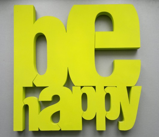 Napis przestrzenny- BE HAPPY KOKO by HOKO