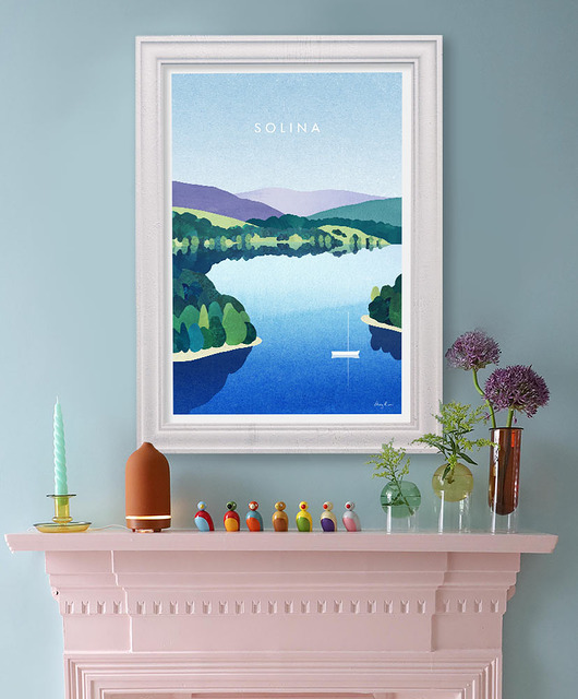 plakaty Jezioro Solińskie - plakat fine art