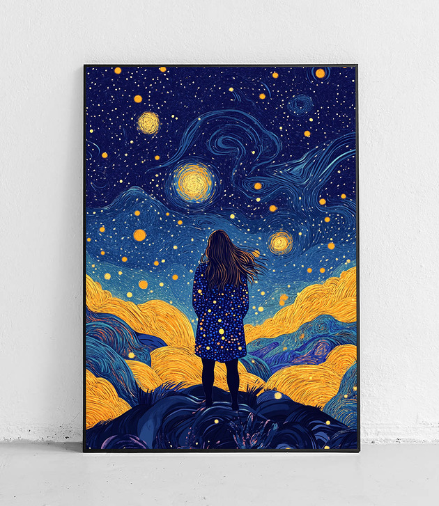 plakaty Plakat Gwiezdne marzenia nocą