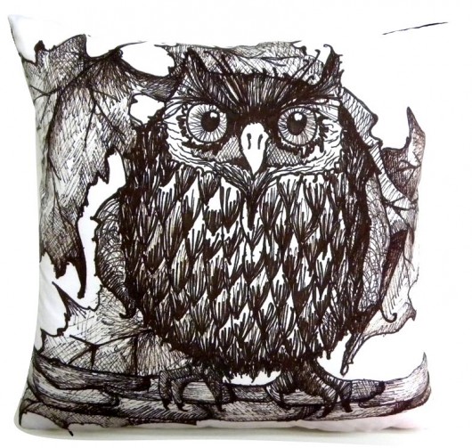 Poduszka z sową(rysunek autorski) Gaul Designs