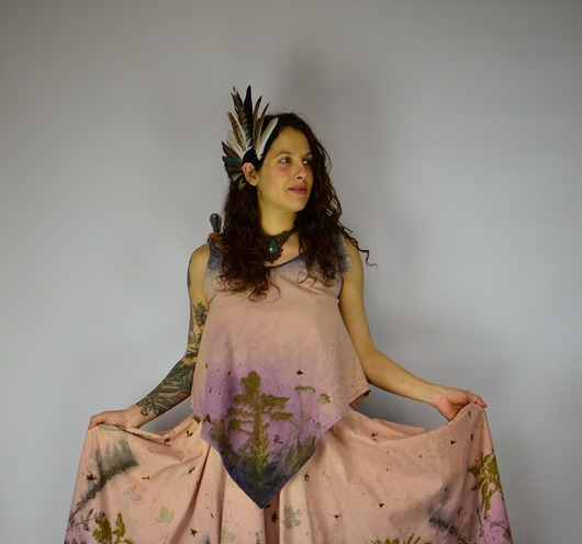 topy damskie Barwiona Roślinami Bluzka "Natchnienie"