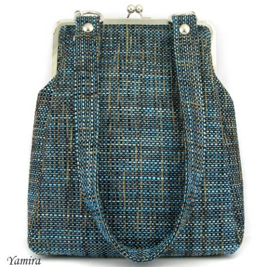 Torebka XL :: turquoise and brown :: yamira