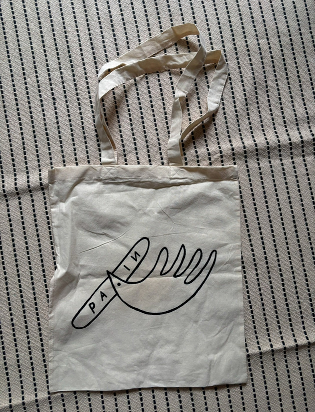 torby na ramię Ręcznie malowana torba płócienna tote bag Pain
