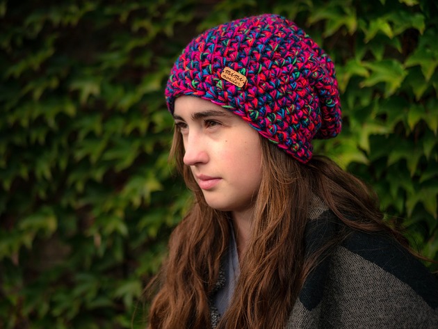 Czapka Hand Made No. 045 / beanie / szydło Mimi Monster