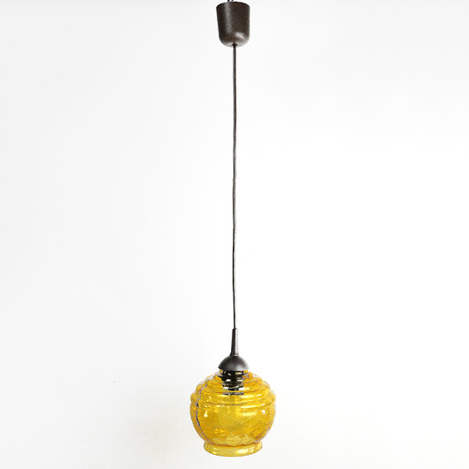lampy wiszące Modernistyczna lampa wisząca, Polska, lata 70.