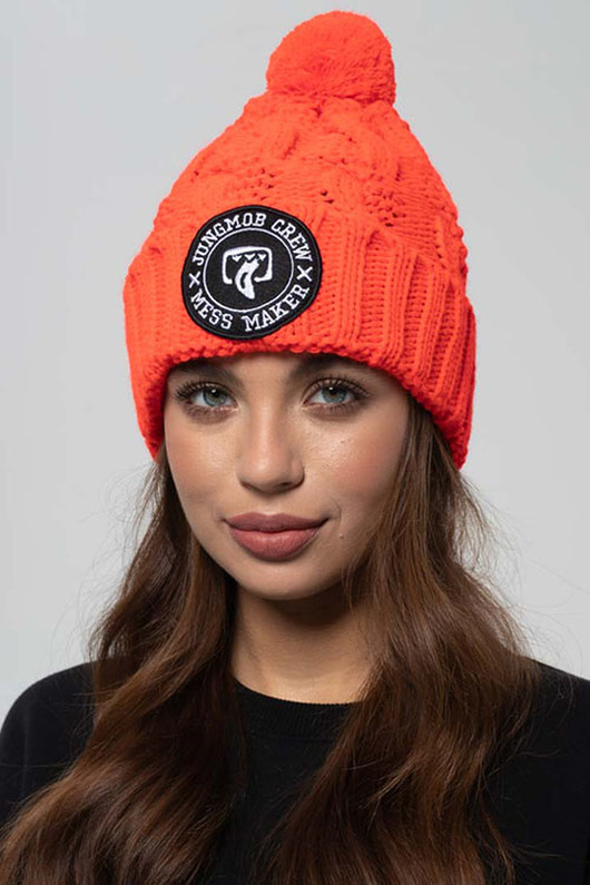 czapki damskie Czapka Mess Orange