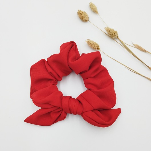 gumki do włosów Scrunchie/frotka Czerwień