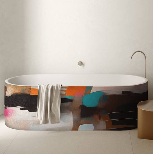 dodatki - łazienka - różne GIGGI - ozdobna wanna ceramiki żywiczej trwała niczym kamienna