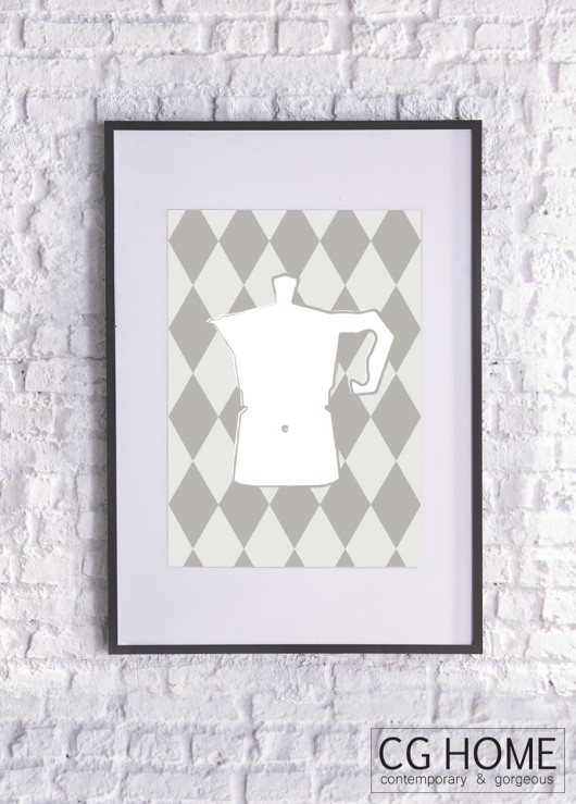 kawiarka Harlequin COFFEE plakat 30cm x 40cm Cghome