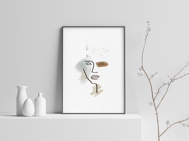 minimalist face Pralkalka