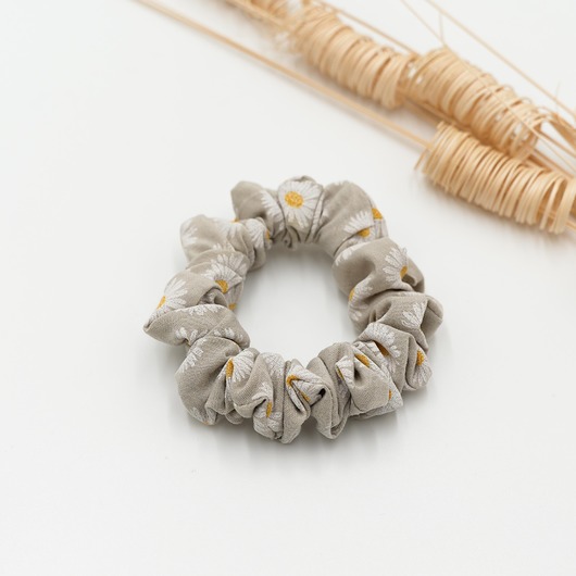 gumki do włosów Scrunchie Slim Stokrotki