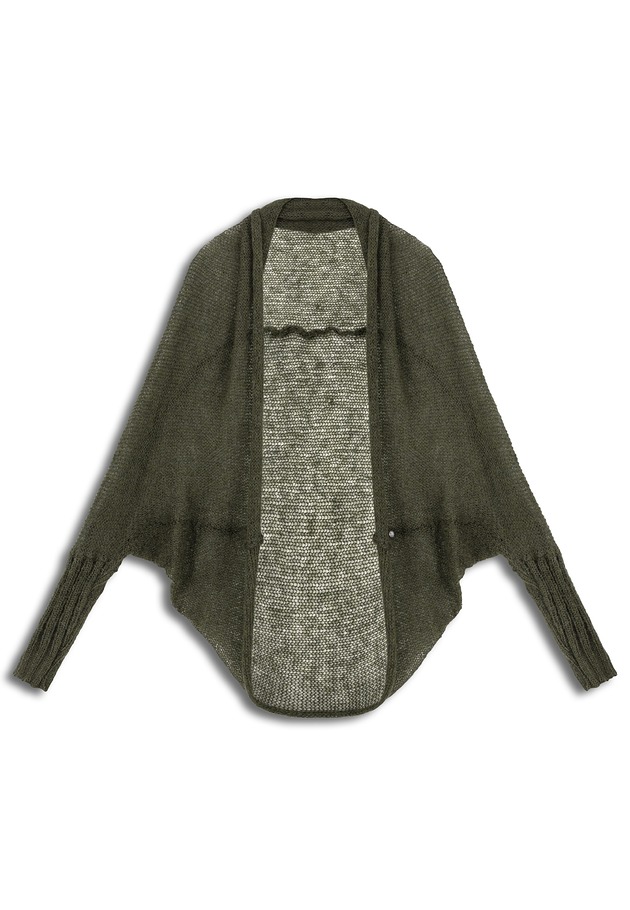 kardigany damskie Alpaka kardigan Kamila - khaki