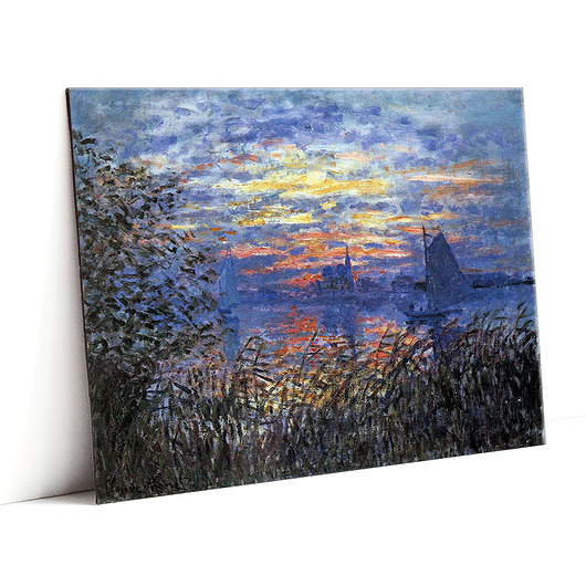 magnesy Zachód słońca nad tamizą - C. Monet - magnes