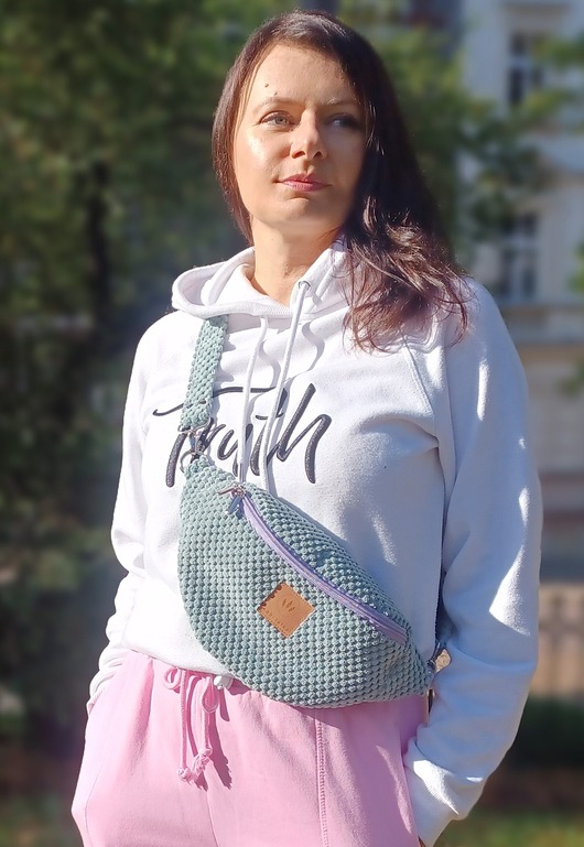 saszetka nerka Bubbles Nerka damska w kuleczki Miętowa