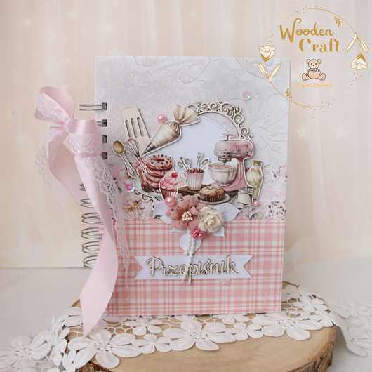 notatniki i albumy Przepiśnik, notes, prezent dla babci, Dzień Babci "Donut" GOTOWY