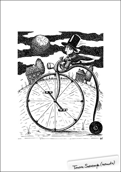 Albert Cyklista - grafika szamoto