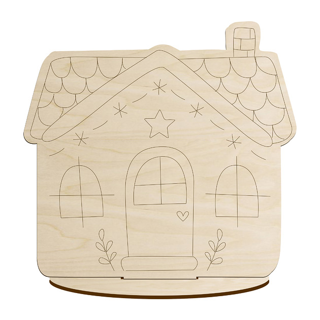 figurki i rzeźby Piernikowy Domek Figurka 10SZT Dekoracja Stojąca na Święta Domek Decoupage