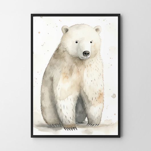 plakaty Plakat Zimowy miś