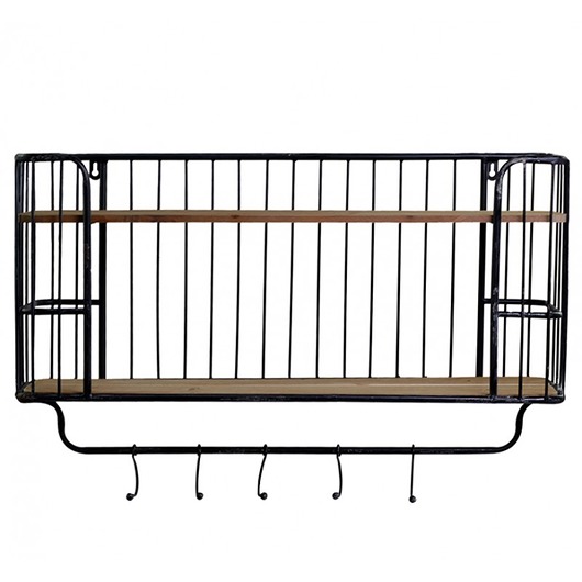 półki Półka Ścienna Druciana z Haczykami Niższa