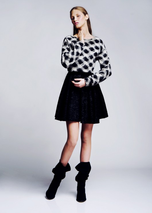 Furry mini skirt LC LUCJA
