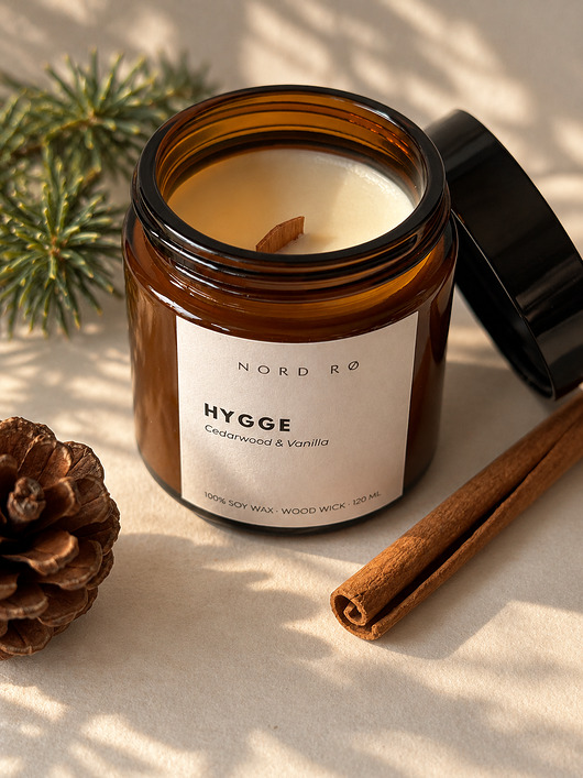świeczniki i świece Świeca sojowa HYGGE