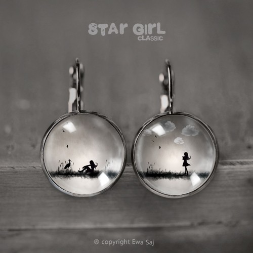 Star Girl Classic,Bocian/Obłoki - dark silver Ewa Saj Fotografie