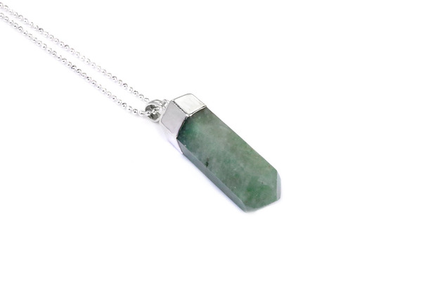 Colare Awenturyn srebro Brazi Druse Jewelry