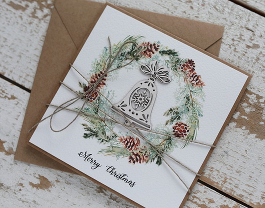 kartki świąteczne Wyjątkowa stylowa kartka ekologiczna świąteczna Merry Christmas