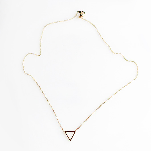 złote naszyjniki Slim Triangle