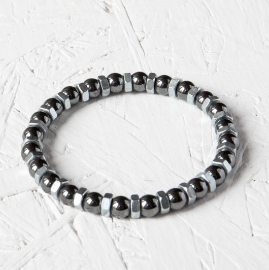 Industrialna bransoletka BACK BLACK MINI SCREWLIKE
