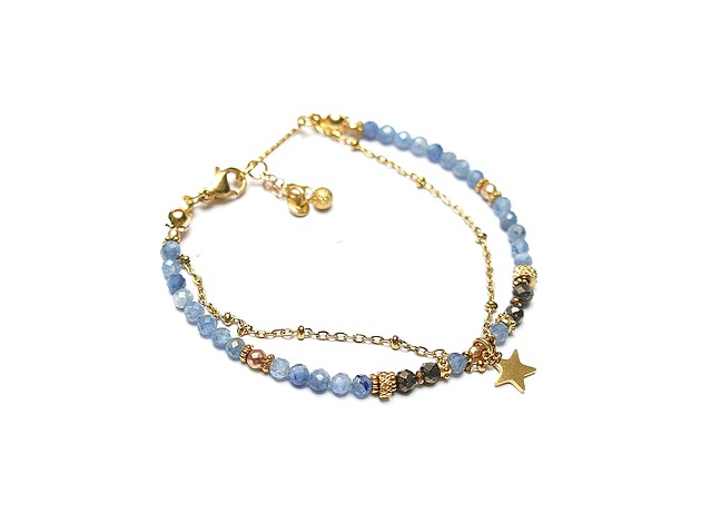 bransoletki z kamieni naturalnych Kyanit vol. 3 /12.11.25w/ - bransoletka - Szlachetna kolekcja