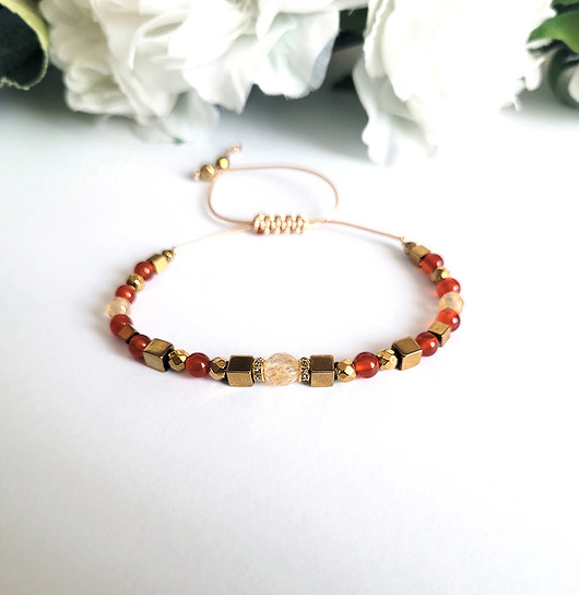 bransoletki z kamieni naturalnych Na przemęczenie- Bransoletka dodająca energii