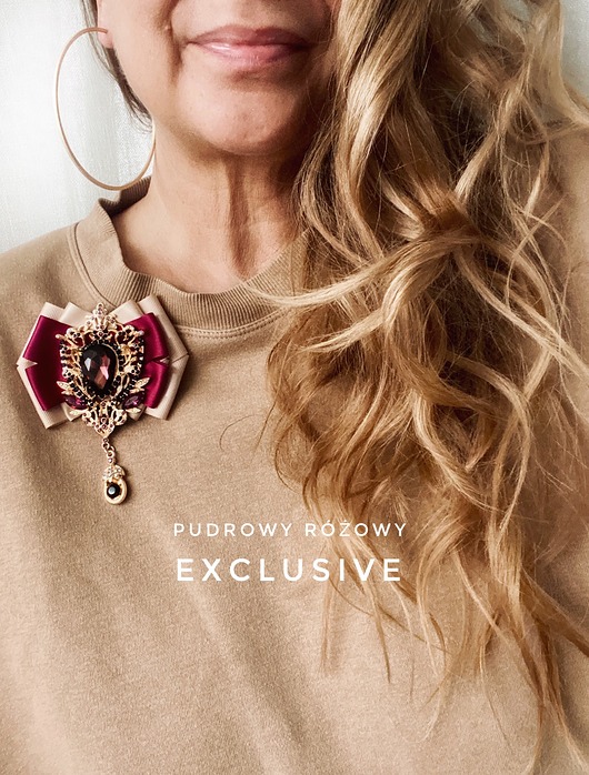 broszki Brosza z Ogromnym kryształem 1 szt NEW