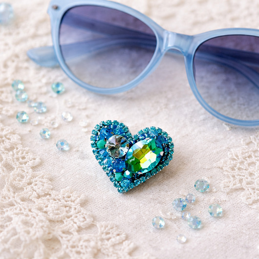 broszki Broszka Serduszko