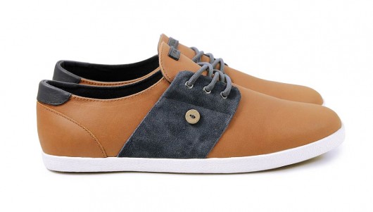 Cypres leather/suede, tawny/navy Faguo