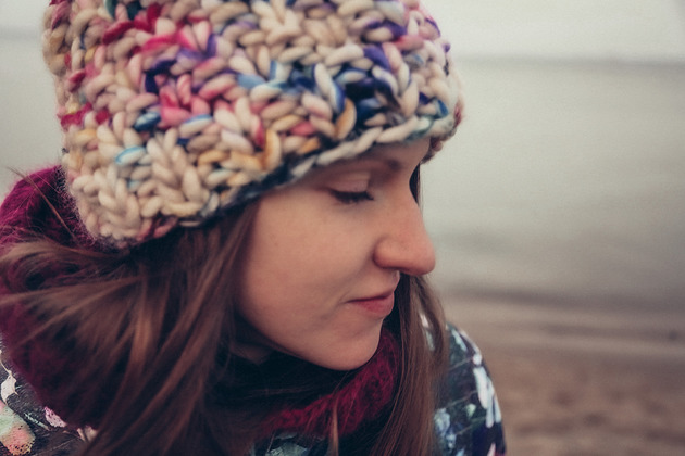 Ręcznie farbowana wełniana czapka zimowa Unicorn Holy Alpaca Knit
