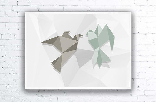 plakat 100x70 ORIGAMI 3 ED design for fun