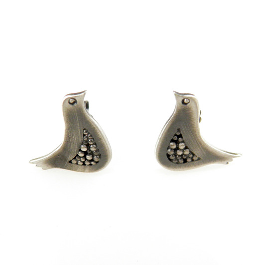 kolczyki srebrne Kurka kolczyki srebrne