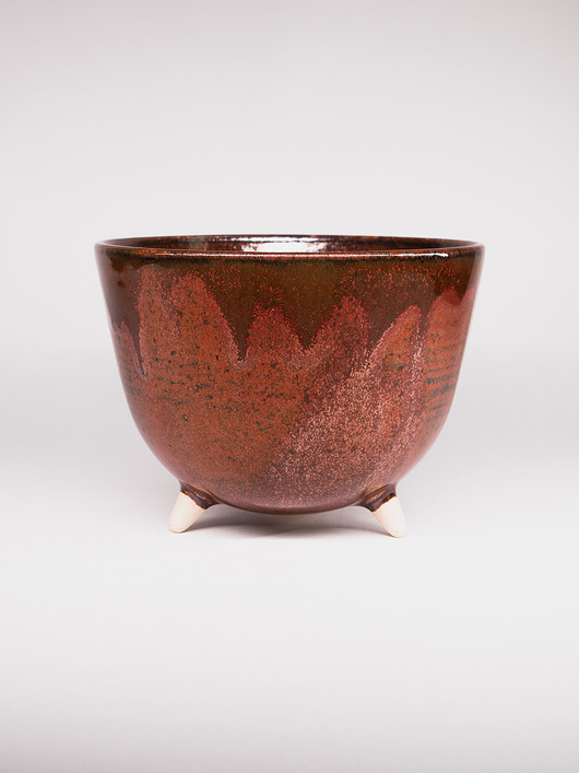 miski i misy Miska ceramiczna brązowa