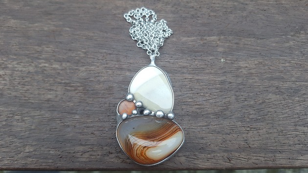 wisiory Krzemień i agat - wisiorek