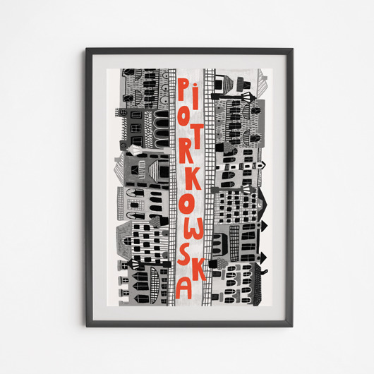 plakaty Plakat  Łódź Piotrkowska